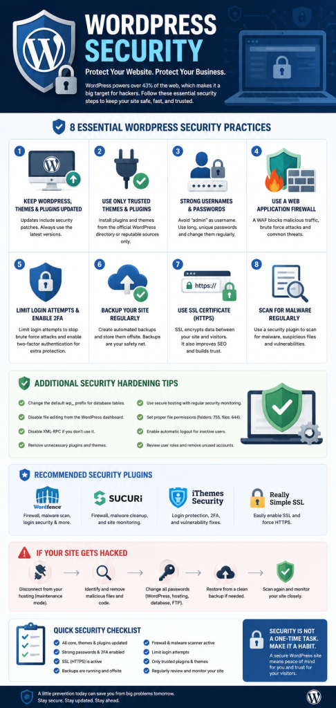 Wordpress Security - Infographics